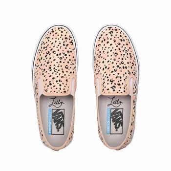 Damske Slip On Tenisky Vans Leila Hurst Ruzove VA73KBNFX